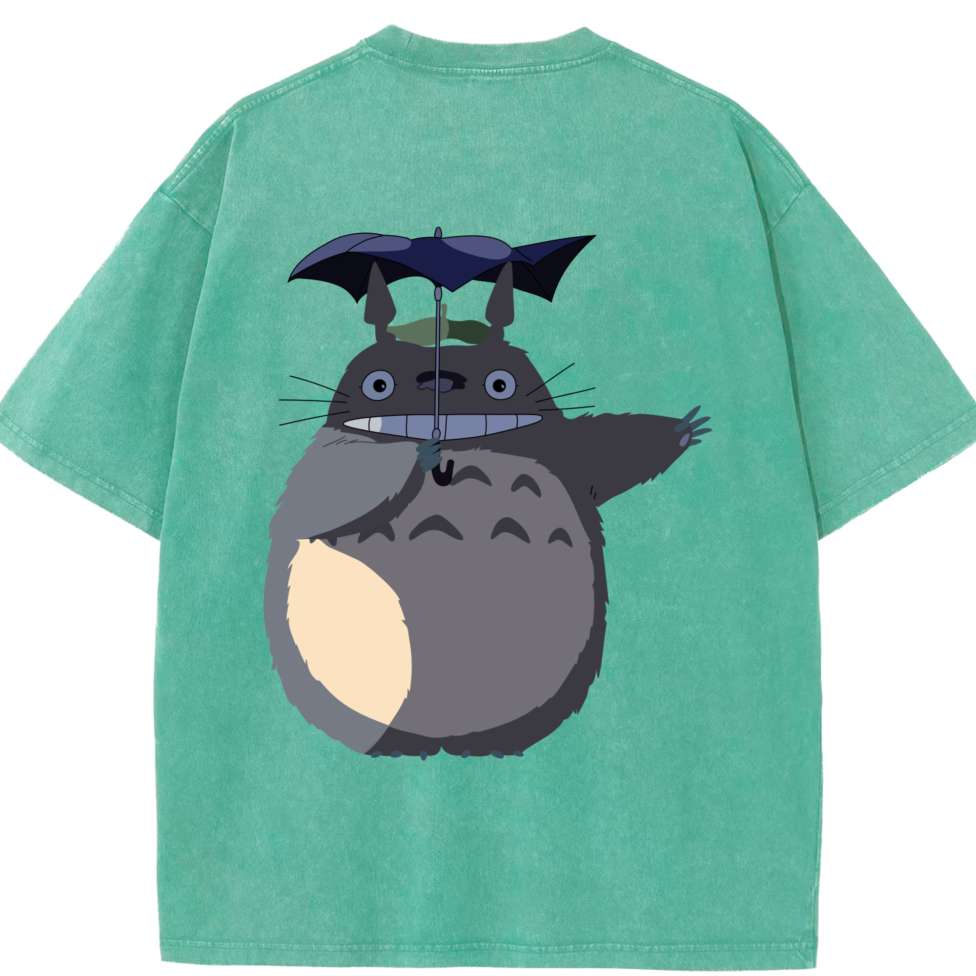 （画像用） となりのトトロ 草壁メイ 草壁サツキ My Neighbor Totoro Satsuki Kusakabe Mei Kusakabe 綿100% ヴィンテージ風 半袖Tシャツ（背面プリント）